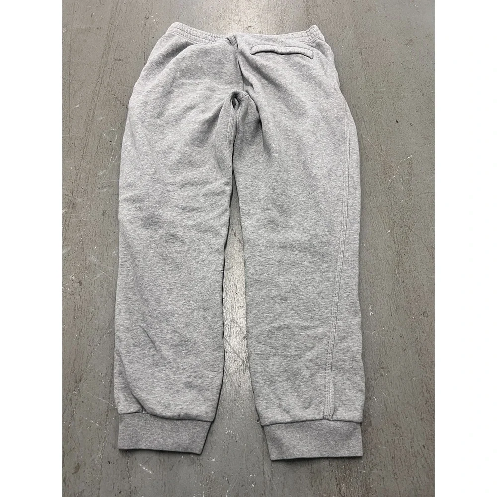 Nike Sweatpants Men's Large Heather‎ Gray Logo Fleece Lined Tapered Leg Running